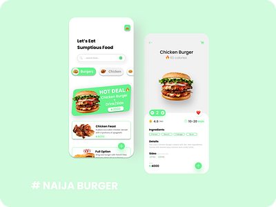 NaijaBurger app branding design graphic design ui ux