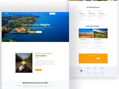 Travel Website app app ui design flat graphic design landing page minimal mobile ui ui uiux web webdesign