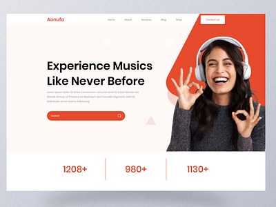 Music website app design flat graphic design landing page minimal mobile app mobile ui ui uiux ux web web design web ui