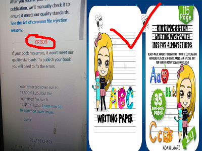 Fix error cover book cover fix error book cover error cover error manuscript fix book cover modify cover