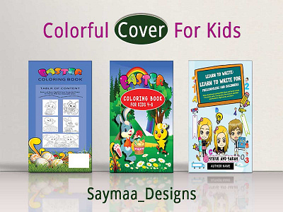 Create children coloring  book cover and interior design for kdp