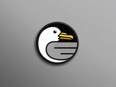 wearebirders badge bird birdwatchers birdwatching fulmar illustration logo northern pin