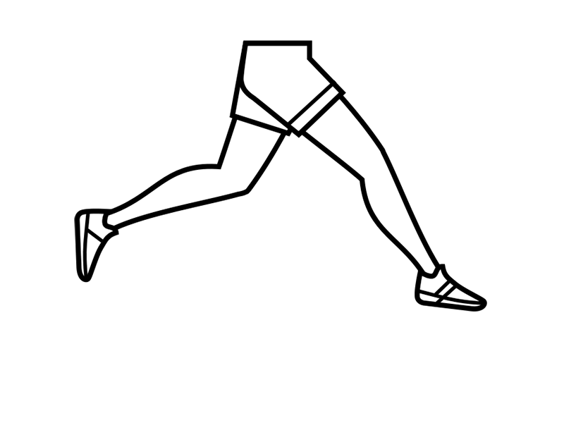 running cycle 2d animation cycle gif illustration marathon pre loader run runner running sport vector walk