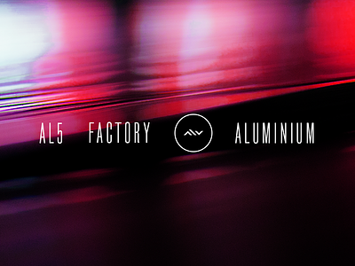 Al5 logo aluminum brand identity branding factory logo design melting furnace metal pattern profile