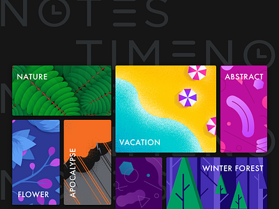 TimeNotes ⏰backgrounds abstract apocalypse app back background beach cards flowers forest illustration leaf