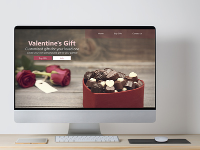 Valentine's day adobe xd design ui ux valentine day webdesign