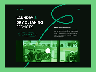 Laundry & Dry Cleaning Services (V.1) branding clean color design font graphic design hero section landing page laundry laundry cleaning logo sunnah lab tranding ui ux website