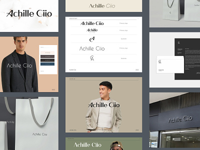 Achille Ciio Branding: logo design, visual identity