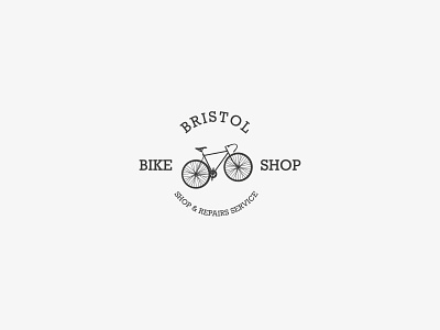 Bristol Bike Shop Logo branding design illustration logo minimal