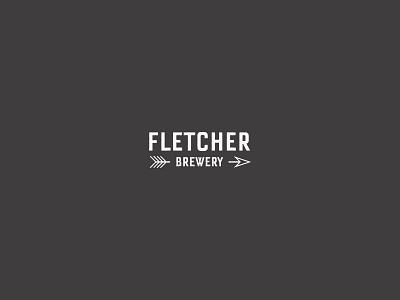 Fletcher Brewery Logo branding design illustration logo minimal