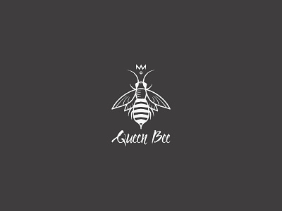 Queen Bee Logo branding design illustration logo minimal
