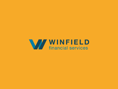 Winfield Financial Services Logo branding design illustration logo minimal