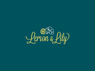 Lemon & Lily Logo branding design illustration logo minimal