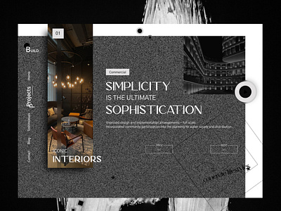 Interiors website design app branding design graphic design illustration ui ux webdesign