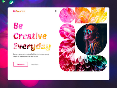 Be Creative design figma graphic design ui ux webdesign