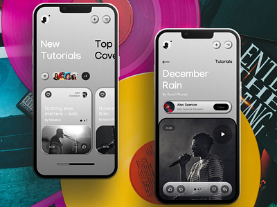 Music Mobile App appdesign design figma graphic design mobile mobileapp ui ux