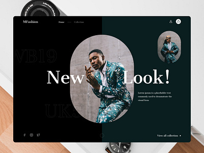 Fashion branding design figma ui ux webdesign