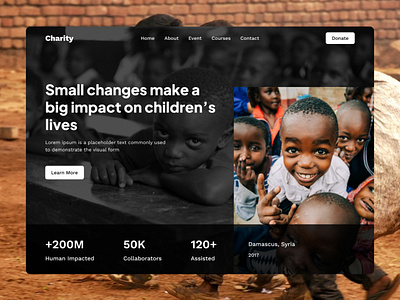 Charity design figma graphic design ui ux webdesign
