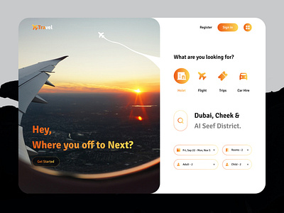 Travelling - Web App Design appdesign design figma graphic design ui ux webdesign