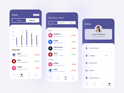 Finance - Mobile App Design