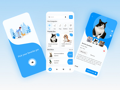 Pet House Apps Design app app ui design design e commerce app e commerce app ui e commerce mobile design e commerce shop e commerce ui ux ecommerce mobile ui design onboarding pet house profile shoping trending trendy e commerce ui ui design uiux ux