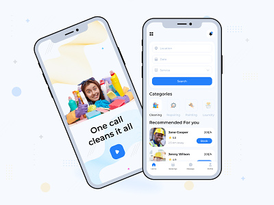 Cleaning Service App Design