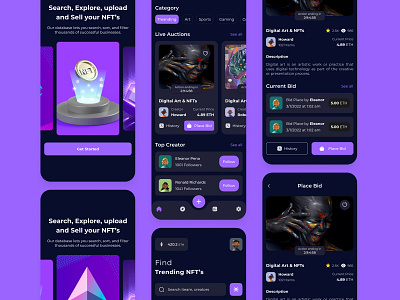 Digital NFT Marketplace app Design 2022 app ui design blockchain branding crypto cryptocurrency ilias ios minimal mobile app design nft nft mobile app nft trending nft ui nft ux design trend trending trendy design ui design ui ux design