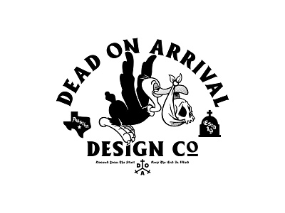 Dead On Arrival Design Co. - Vulture Baby branding design illustration lockup logo typography vector