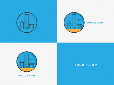 Buuqit.com branding flat flat design hotels logos