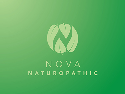 Nova Naturopathic design green logo logo design nature nature logo naturopathic naturopathic logo