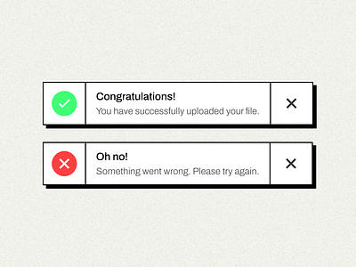 Flash Messages adobe beginner design dribbble figma flash illustration minimal neubrutalism toast ui