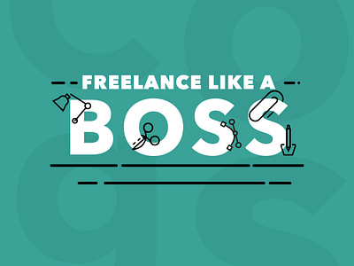 Freelance like a Boss design designart icon icons illustration vector