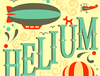 Helium Movie Poster design illustration vector