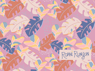 Pastel Jungle Pattern