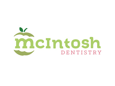 Mcintosh Dentistry apple bright clean cosmetic dental denver green simple