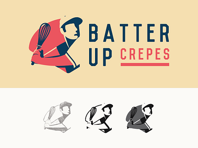 Evolution of a concept concept crepes denver design gestalt graphic illustration logo mark process simple