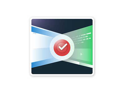 UAT Testing App Icon Concept app browser code complete gradient minimal task ui user ux