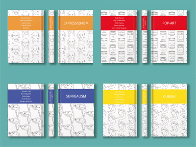 Covers for Modern Art Books Series book cover design graphic design illustration vector