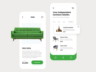 Furniture Store App Concept app design ecommerce figma furniture shopping shot uiux visual