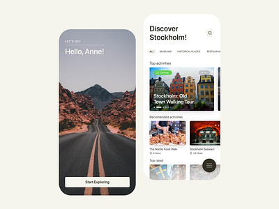 Traveling App app design mobile travel ui uiux