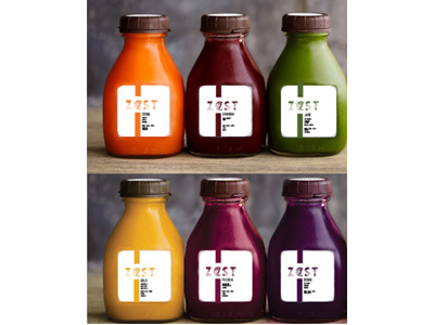 Zest Juice Branding branding juice organic