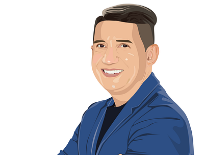 Freddy caricatura branding design flat illustration vector