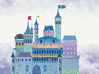 Kingdom of Ice background castle illustration illustration art illustrator scenary