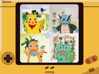 Pokemon Live background fanart illustration illustrator pokemon vector vectorart