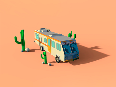 Trailer Breaking Bad 3d bad breaking low poly modeling render trailer