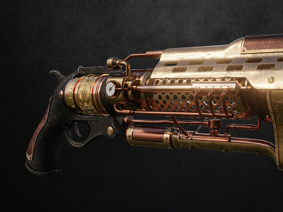 Steampunk revolver