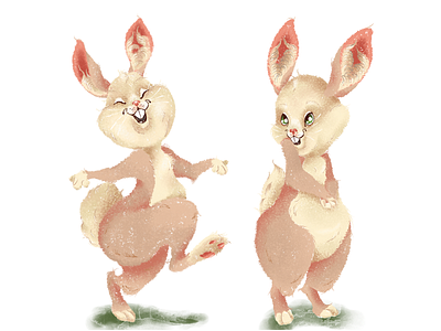 BUNNY animal art bunny characterdesign design digitalpaiting drawing illustration nature painting rabbit