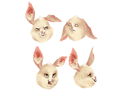 Bunny animal art bunny characterdesign design digitalpaiting drawing illustration nature painting