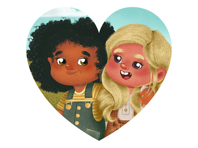 Friends 4ever amigas art characterdesign digitalpaiting drawing friends girl illustration ilustracao infantil kidlit kidlitart kids art kids book kids illustration meninas nature painting patins