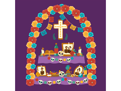 Día de muertos illustration 3